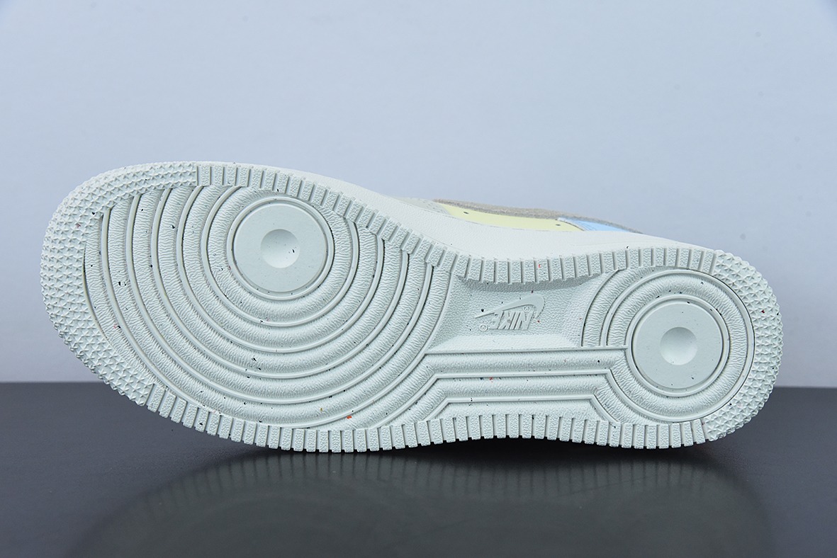 Nike Air Force 1 Low 奶白蓝红拼接 空军一号低帮运动休闲百搭板鞋 货号:DX6042-111