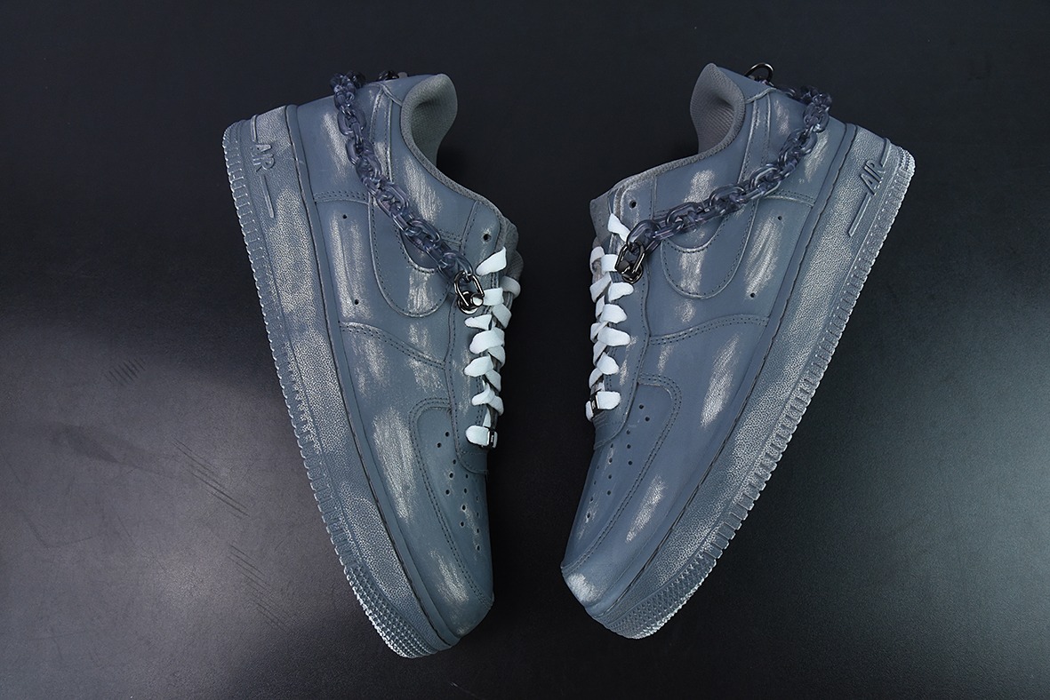 Nike Air Force 1 Low 浸染 酒精刮刮乐 ”灰黑“男女同款休闲板鞋 货号：CW2288-111