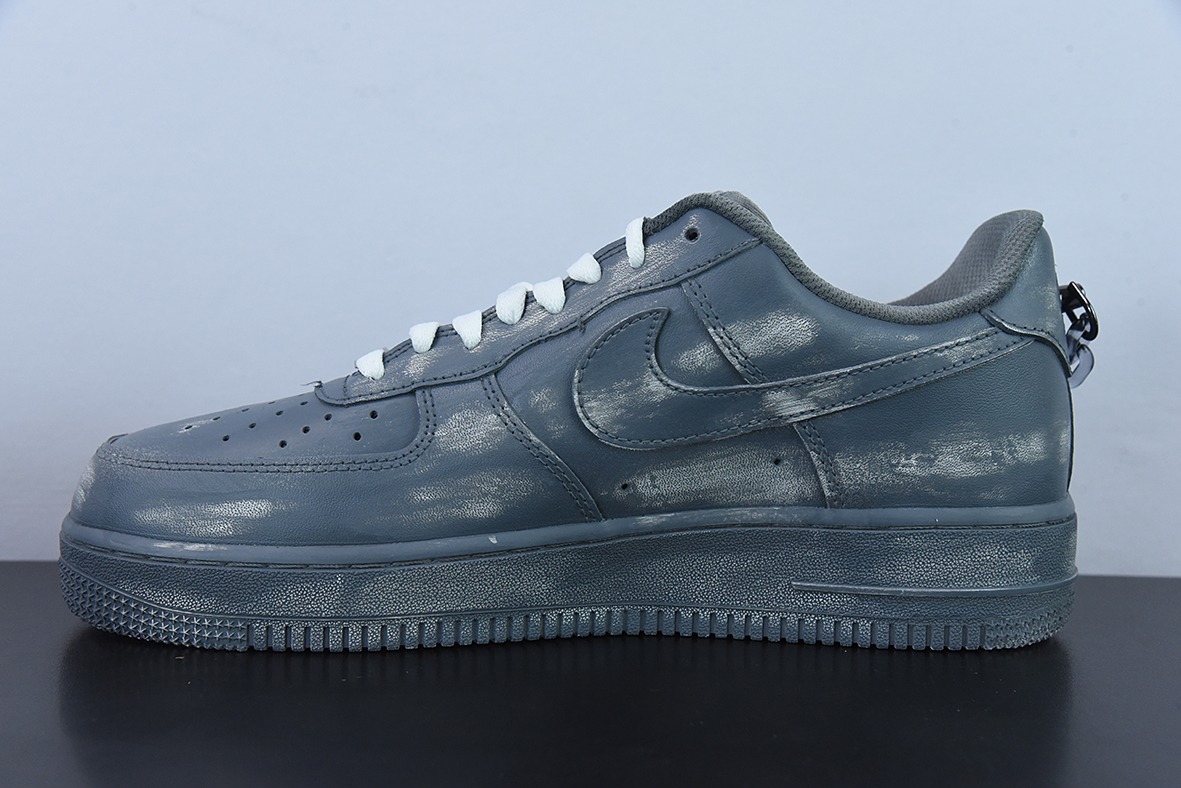 Nike Air Force 1 Low 浸染 酒精刮刮乐 ”灰黑“男女同款休闲板鞋 货号：CW2288-111