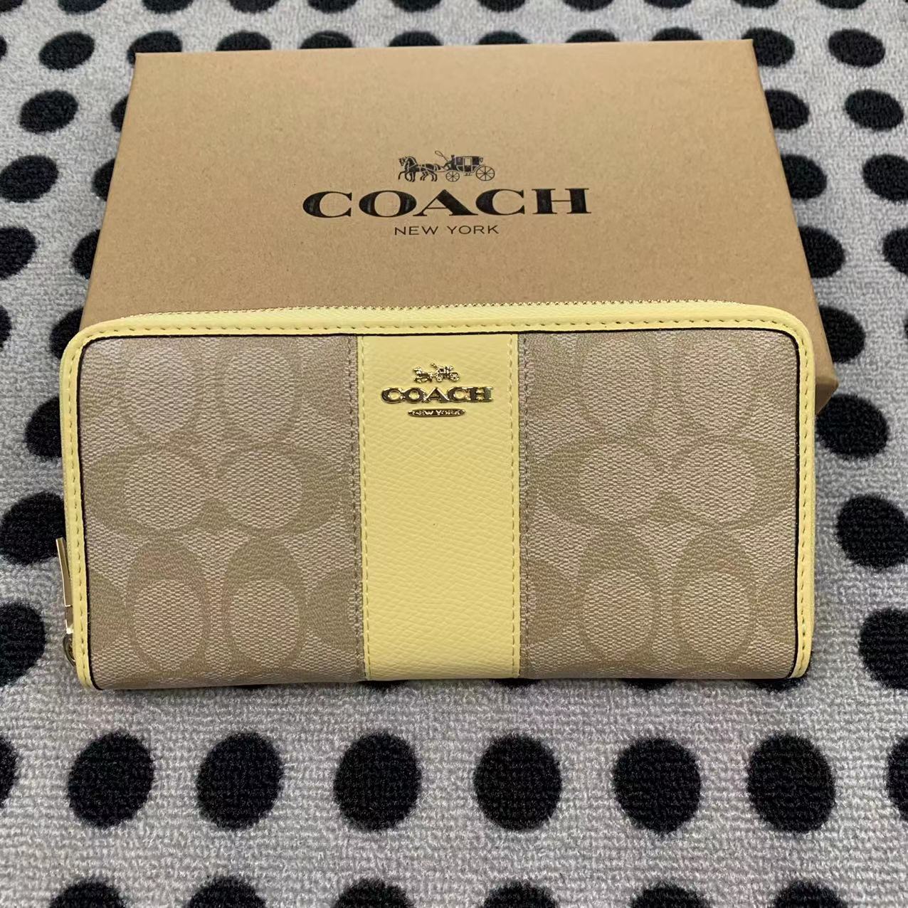 Coach ～COACH 女士钱包 F52859 长款钱包 外贸质量 尺寸：20*10*2CM