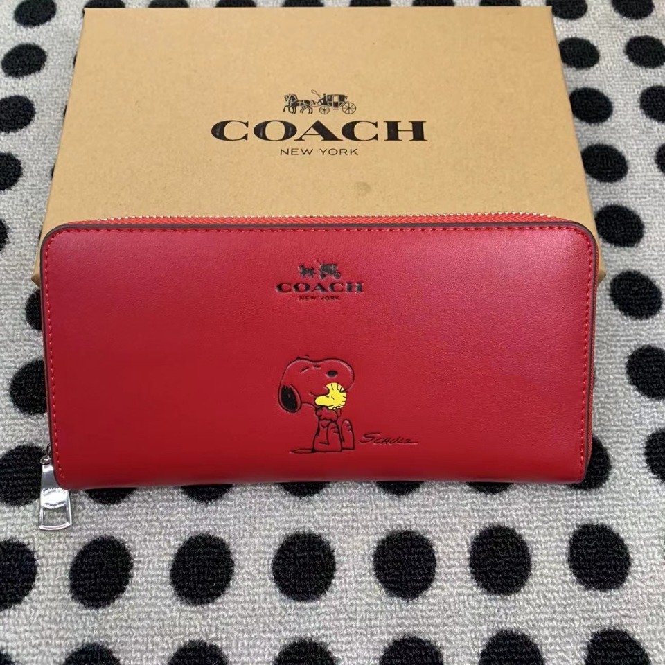 Coach ～COACH 女士钱包 长款拉链 真皮钱包 F53773