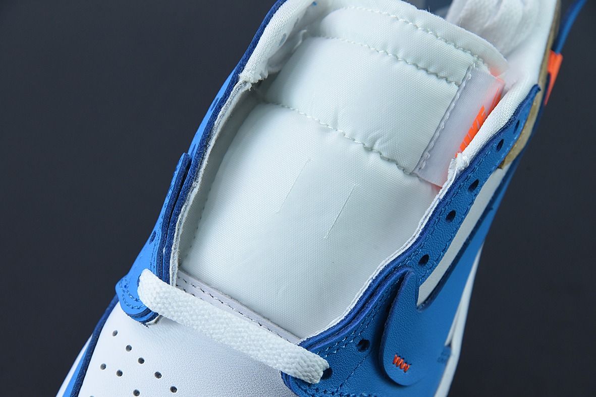 Air Jordan 1 LOW  OG 低帮倒勾  OW白蓝休闲板鞋 反向脚趾货号：CZ0790-148