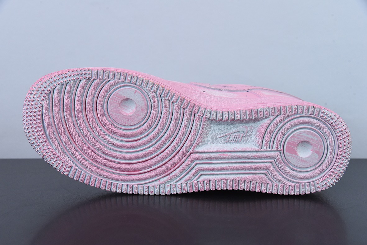 Nike Air Force 1 Low 07 粉色水晶链 空军一号低帮休闲板鞋 官方货号：DD8959 100