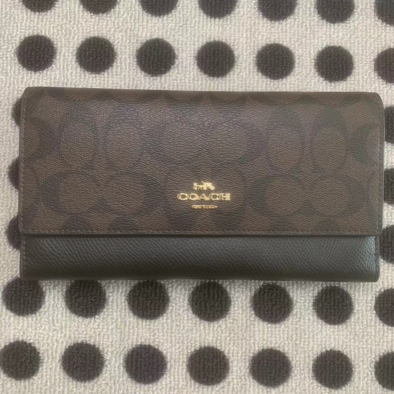 Coach ～COACH 女士錢包 大三折錢包 F53763 外貿質量