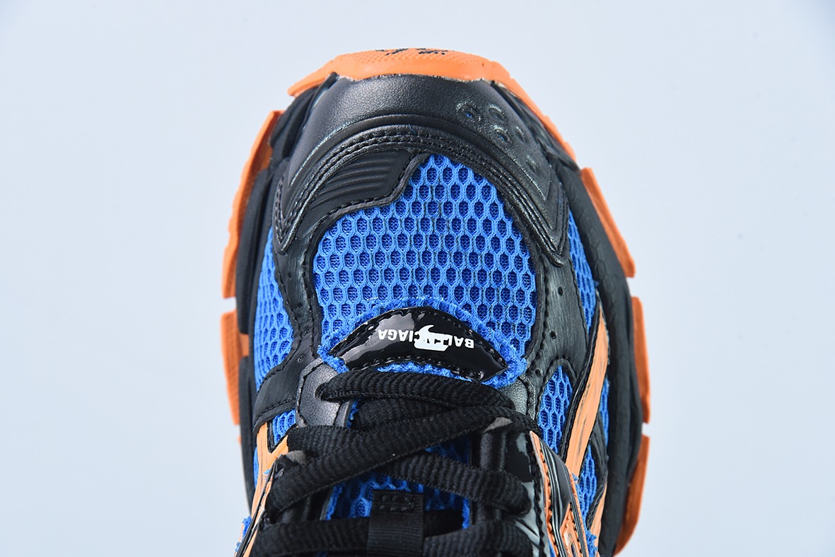 Runner /Balenciaga 巴黎世家Runner运动鞋   黑蓝桔 货号：677402W2RB11120