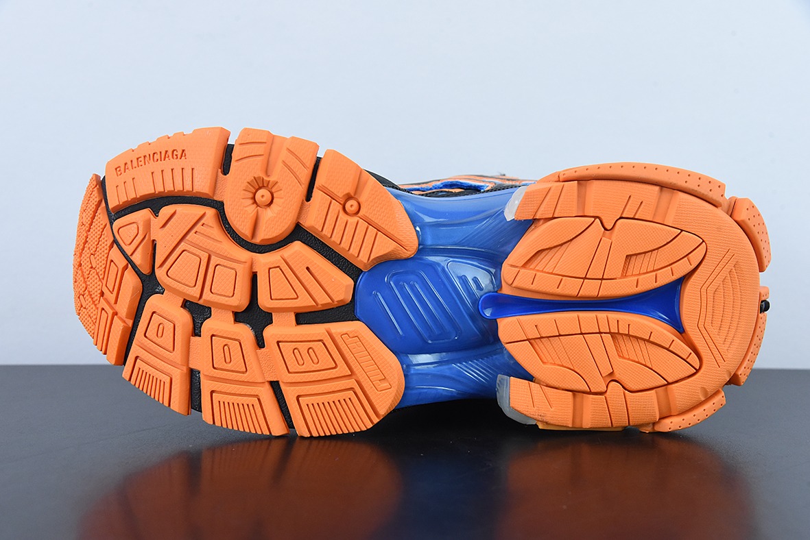 Runner /Balenciaga 巴黎世家Runner运动鞋 黑蓝桔 货号:677402W2RB11120