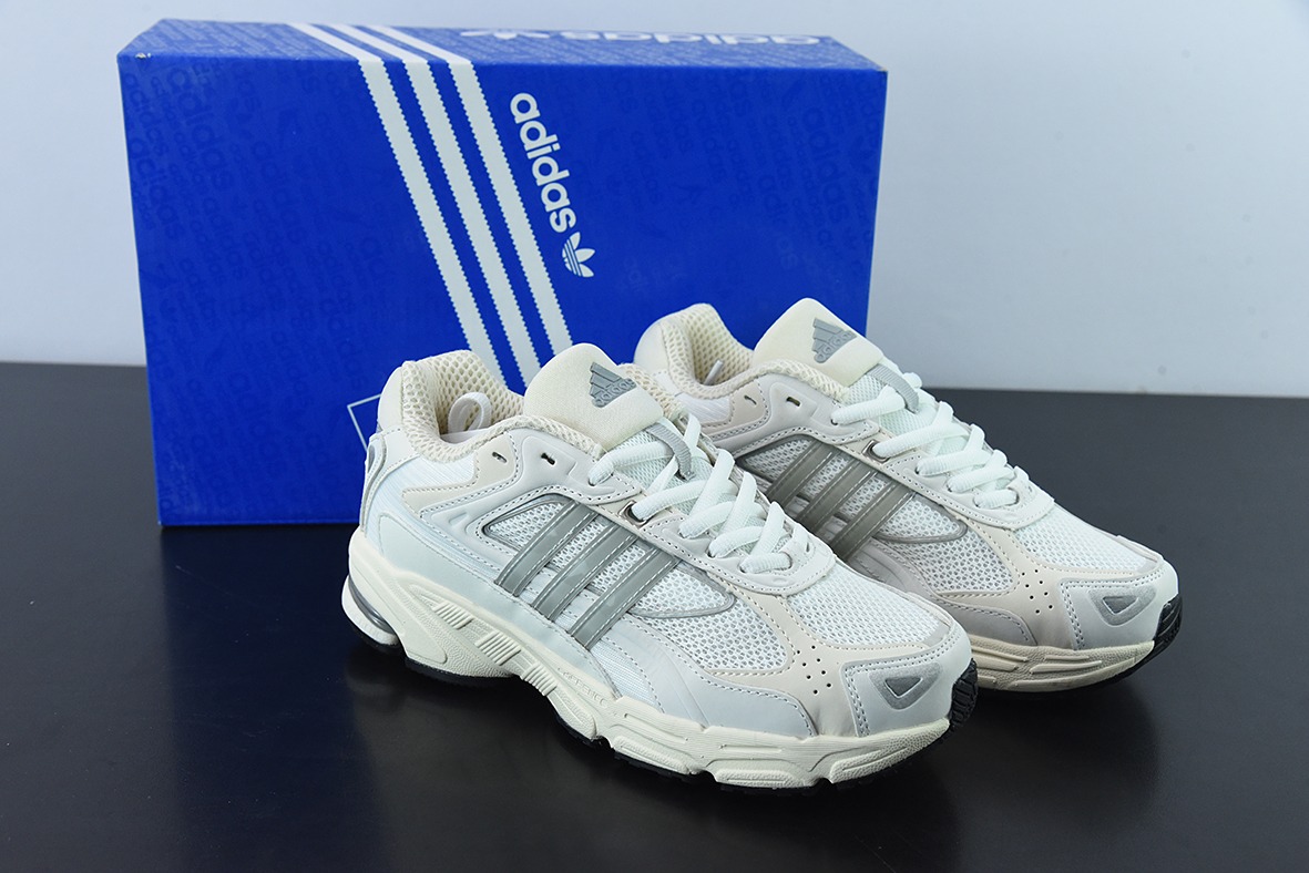 阿迪达斯Adidas Originals Response CL"Cream/White"响应CL系列老爹风复古透气缓震休闲运动慢跑鞋“乳白灰银”GY2014