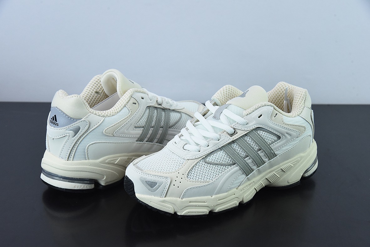 阿迪达斯Adidas Originals Response CL"Cream/White"响应CL系列老爹风复古透气缓震休闲运动慢跑鞋“乳白灰银”GY2014