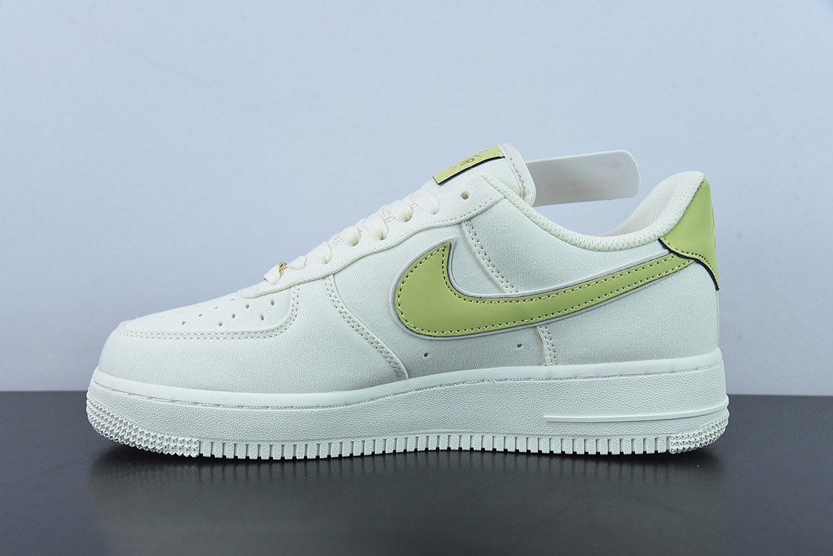 Nike Air Force 1 Low 07 白绿帆布 空军一号低帮 货号：MN5696-109