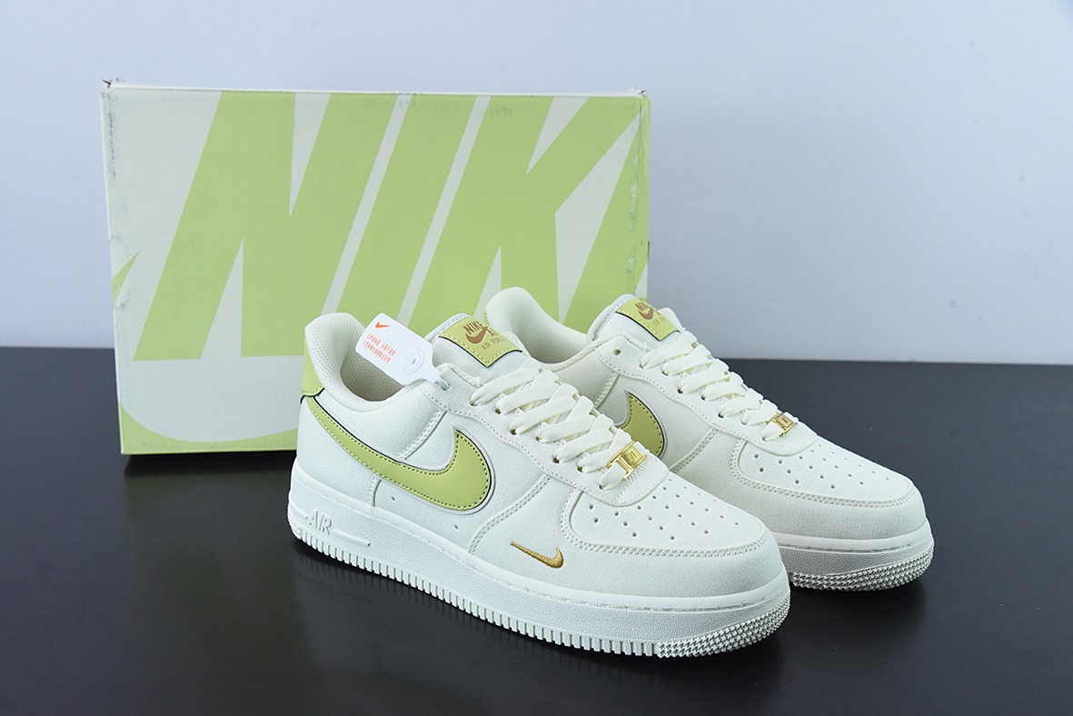 Nike Air Force 1 Low 07 白绿帆布 空军一号低帮 货号：MN5696-109