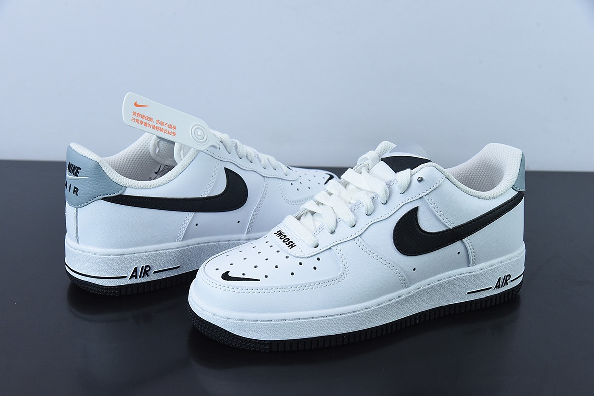 Nike Air Force 1 AF1 空军一号/低帮 白黑 灰尾 刺绣低帮休闲板鞋 货号:CT5531-100