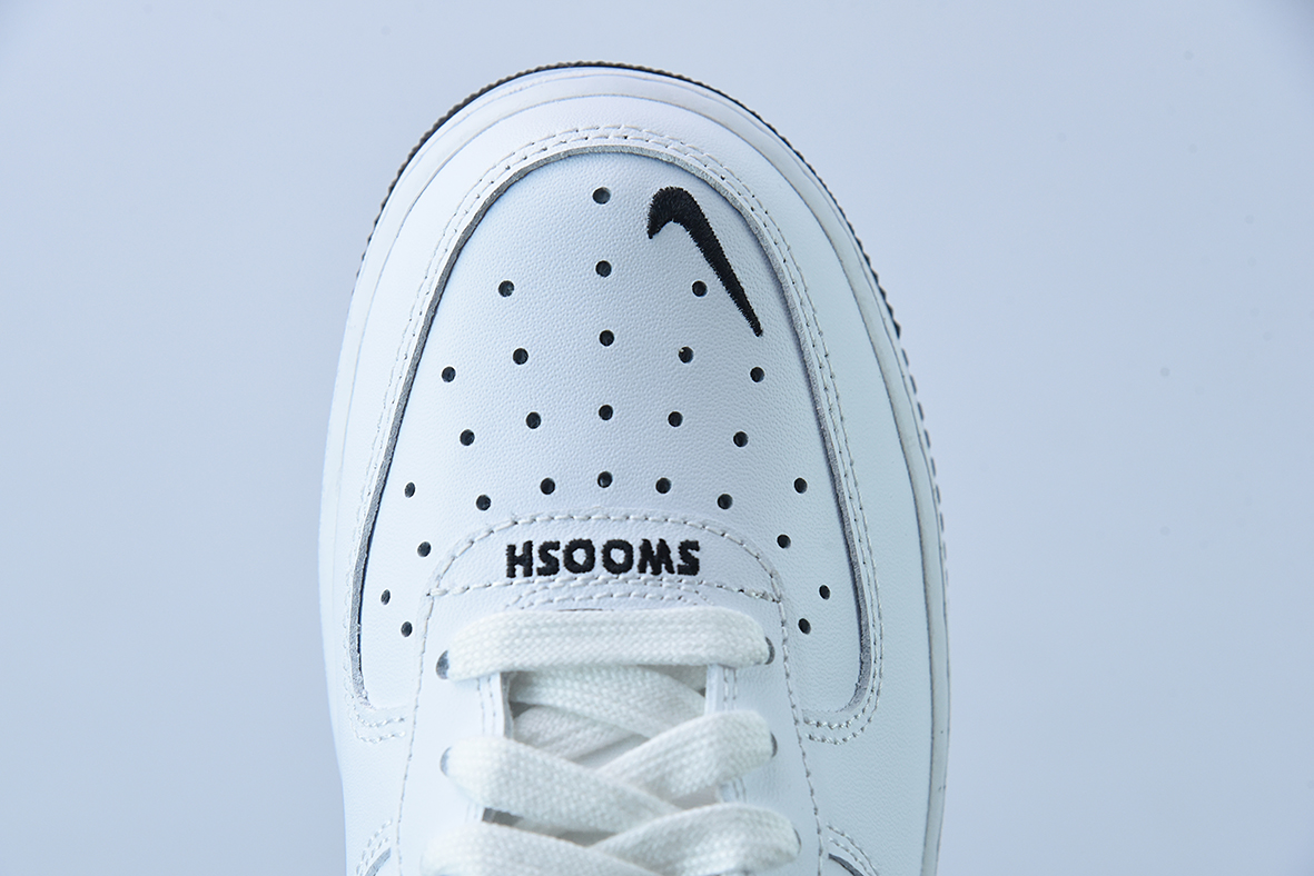 Nike Air Force 1 AF1 空军一号/低帮 白黑 灰尾 刺绣低帮休闲板鞋 货号:CT5531-100