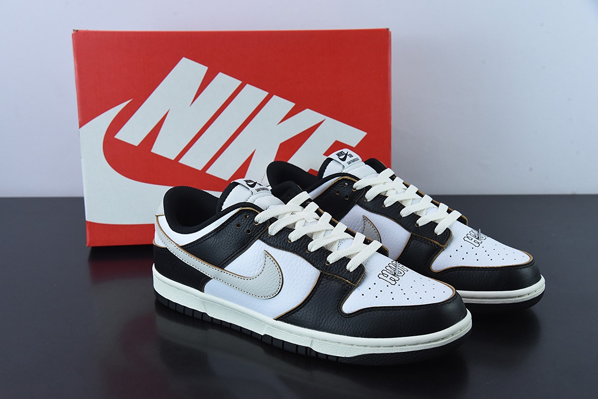 NK HUF x NK Dunk SB Low 低帮运动休闲板鞋 黑白 刮刮乐 FD8775-001
