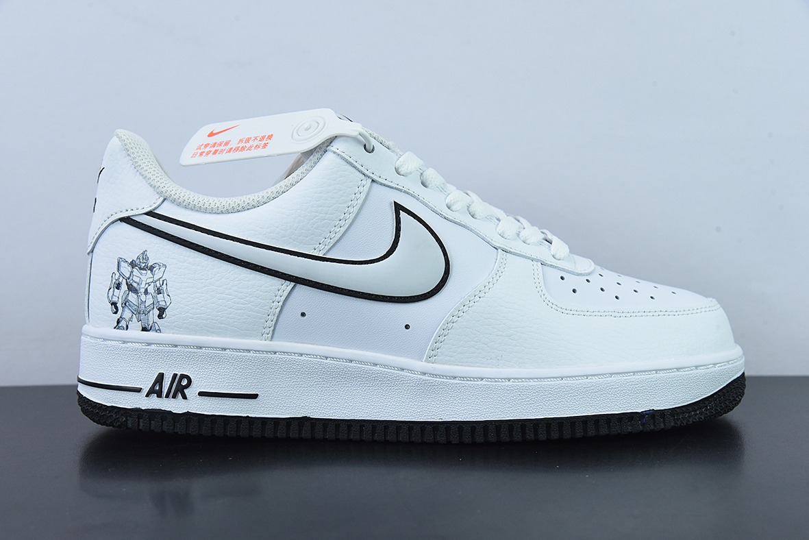NK Air Force 1 Low 空军一号低帮百搭休闲运动板鞋 白黑高达 货号：KK1256-657