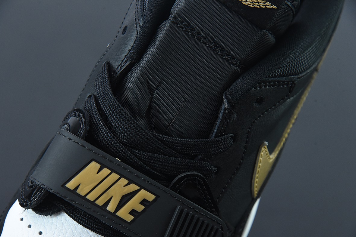 Air Jordan Legacy AJ312 头层 魔术贴三合一板鞋 “漆皮黑金” 货号:CD7069 071