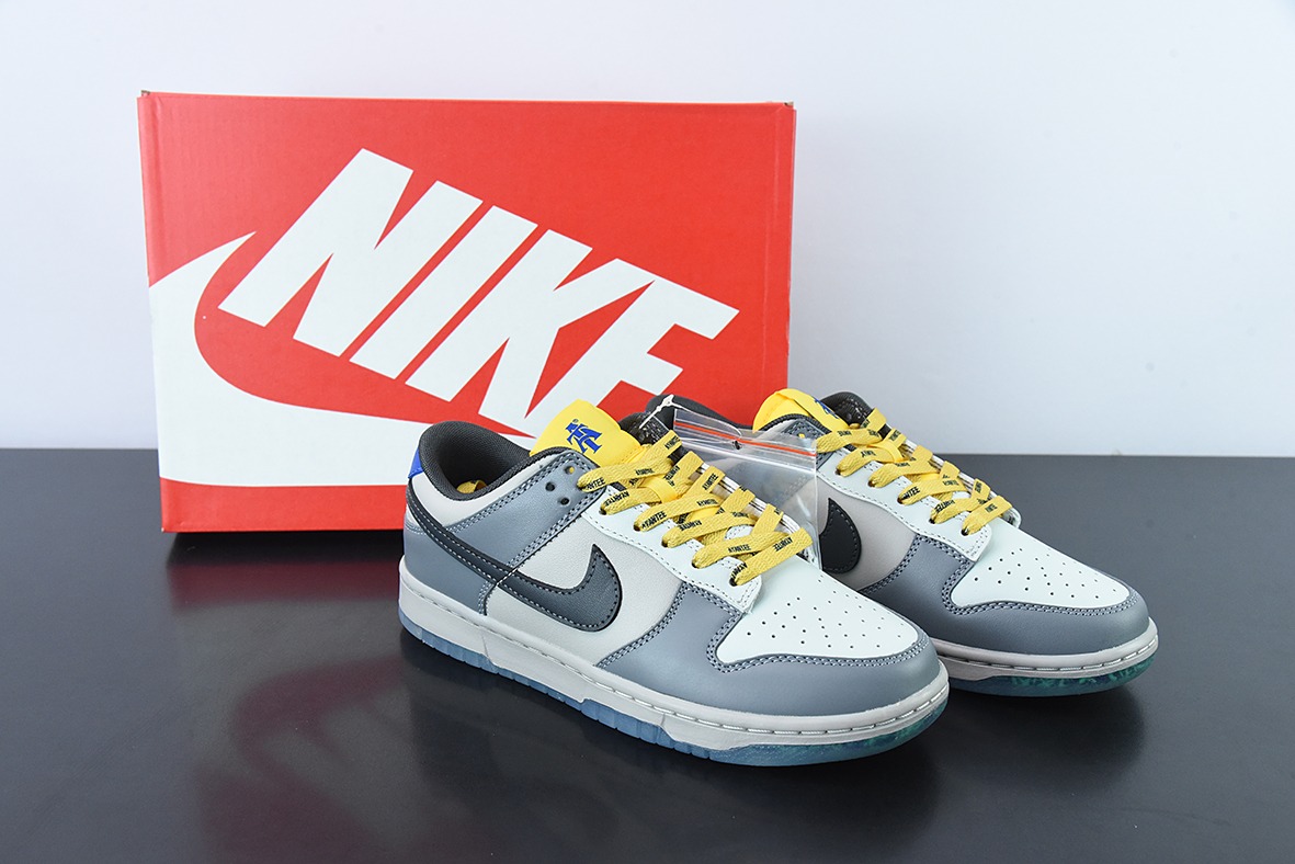 North Carolina A&T x Nike SB Dunk Low"Ayantee"大学联名配色深灰蓝黄货号:DR6187-001