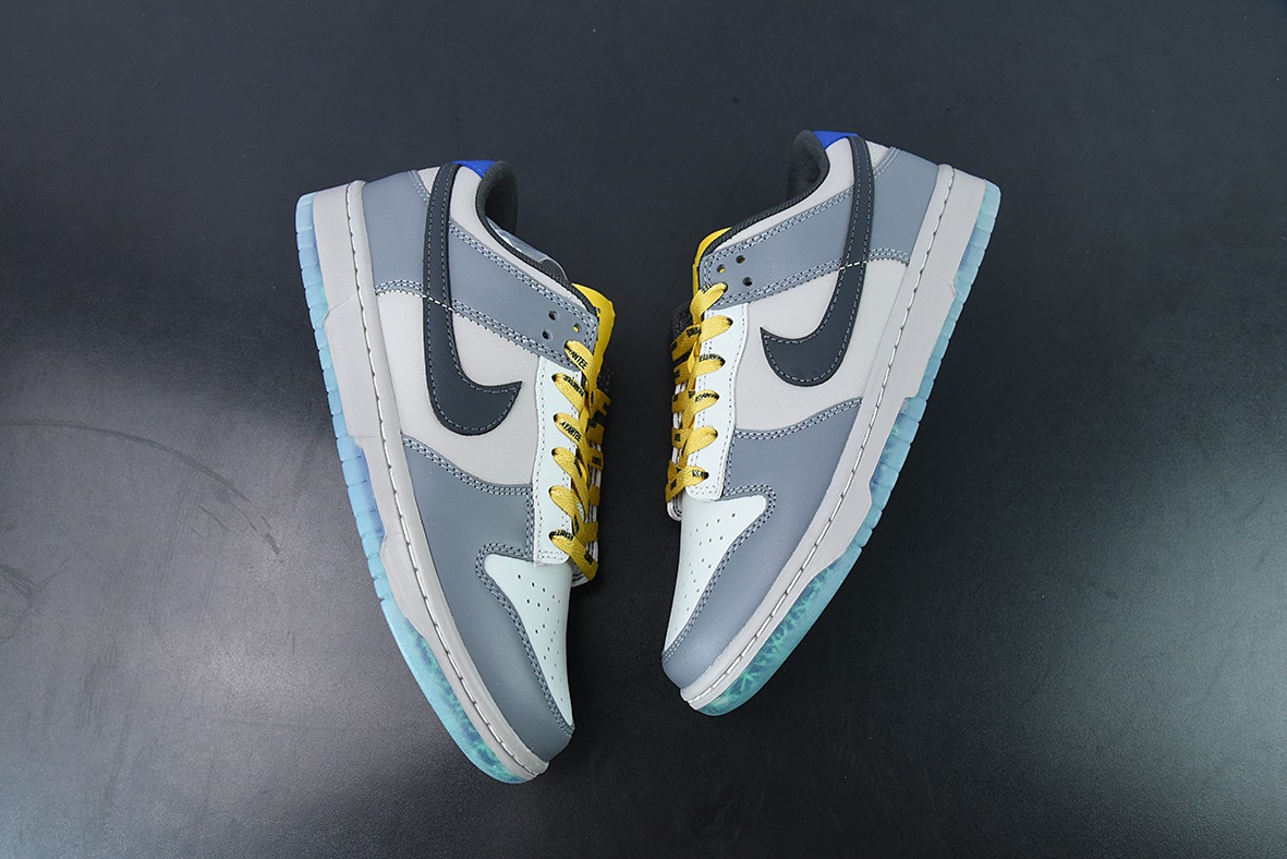 North Carolina A&T x Nike SB Dunk Low"Ayantee"大学联名配色深灰蓝黄货号:DR6187-001