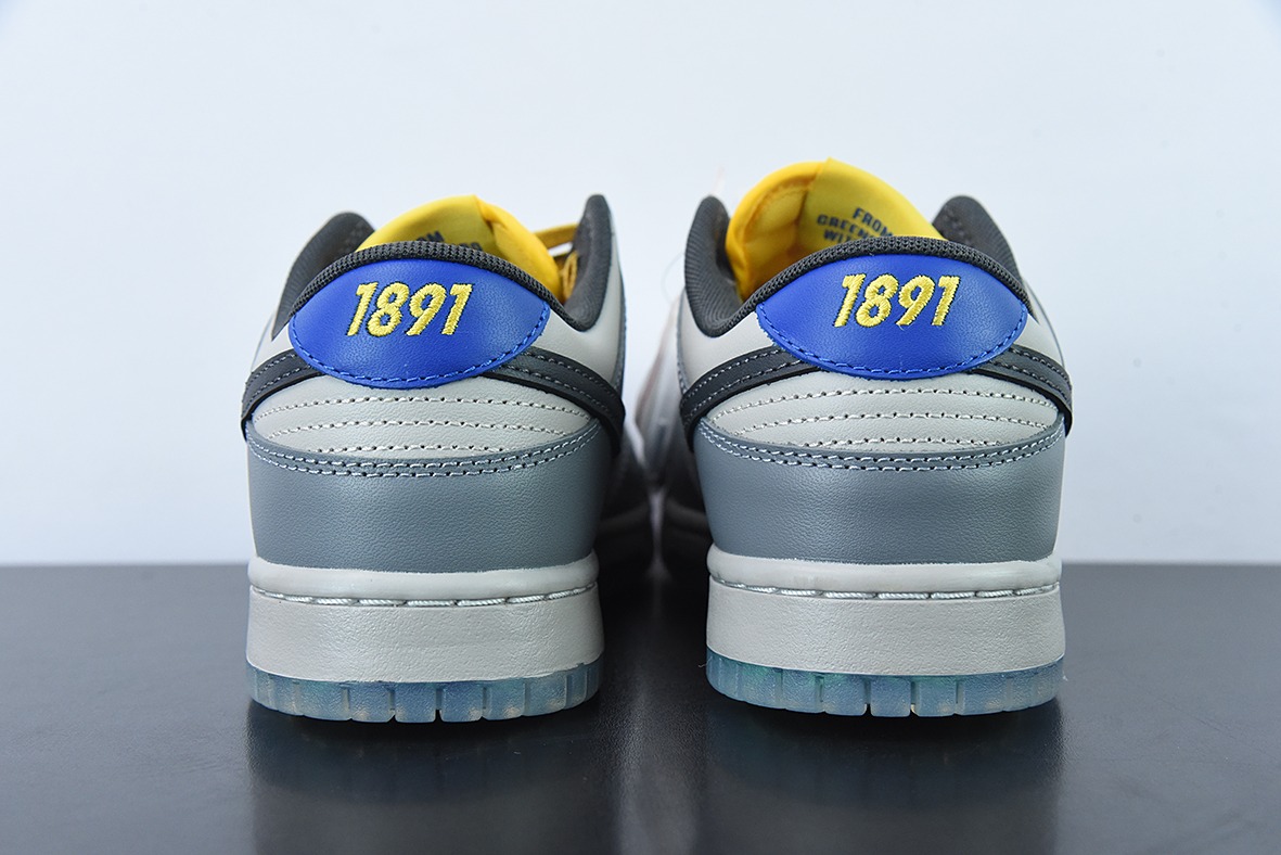 North Carolina A&T x Nike SB Dunk Low"Ayantee"大学联名配色深灰蓝黄货号:DR6187-001