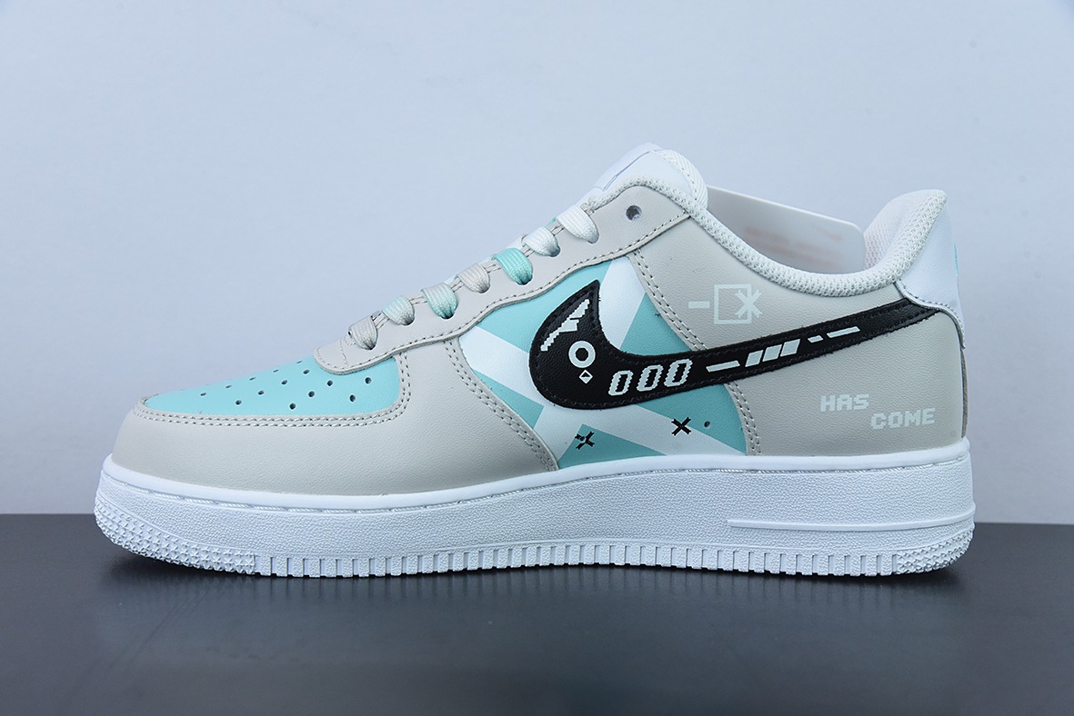 Nike Air Force 1 Low ’07 未来科技 灰蓝 空军一号低帮休闲板鞋 货号:CW2288-111