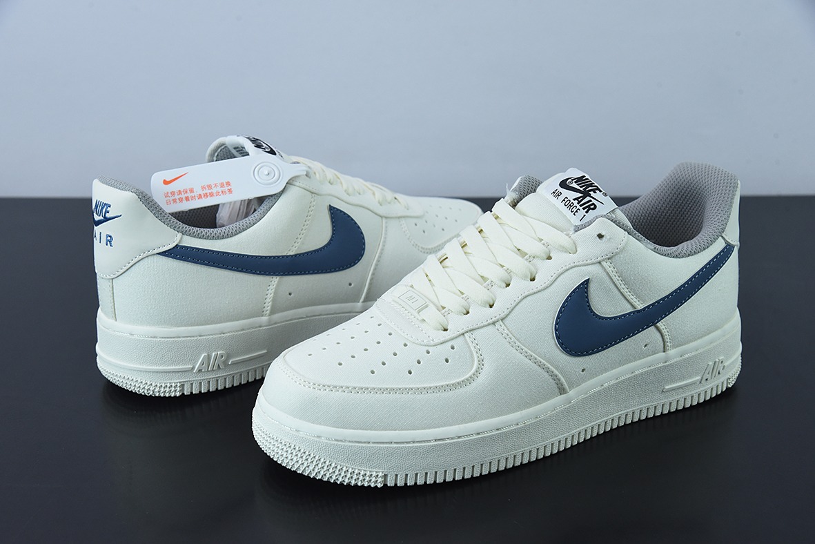 NK Air Force 1 空军一号 海蓝色男女同款运动鞋 官方货号：DG2296-009