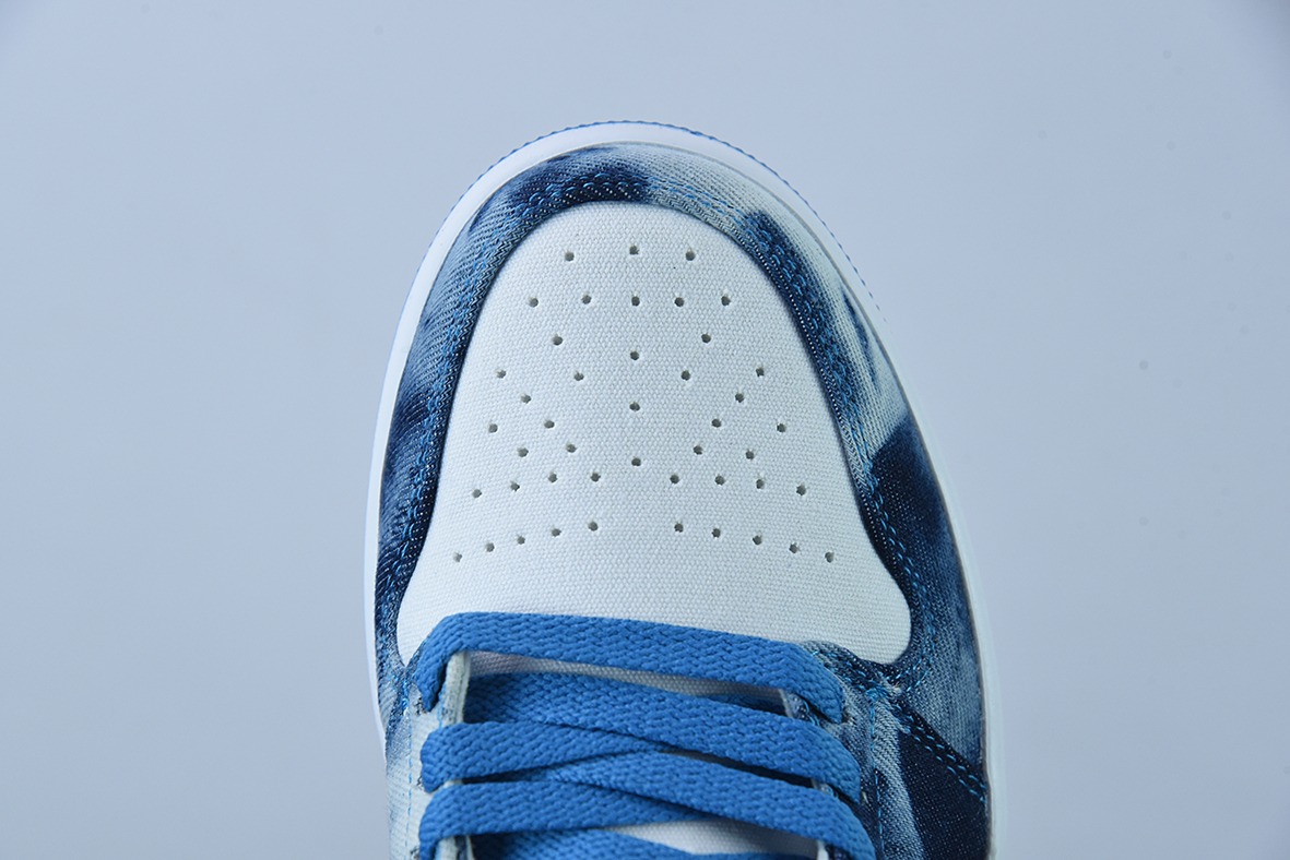 Air Jordan 1 Low 水洗单宁 牛仔蓝 AJ1乔1低帮休闲板鞋 货号:DM8947 100