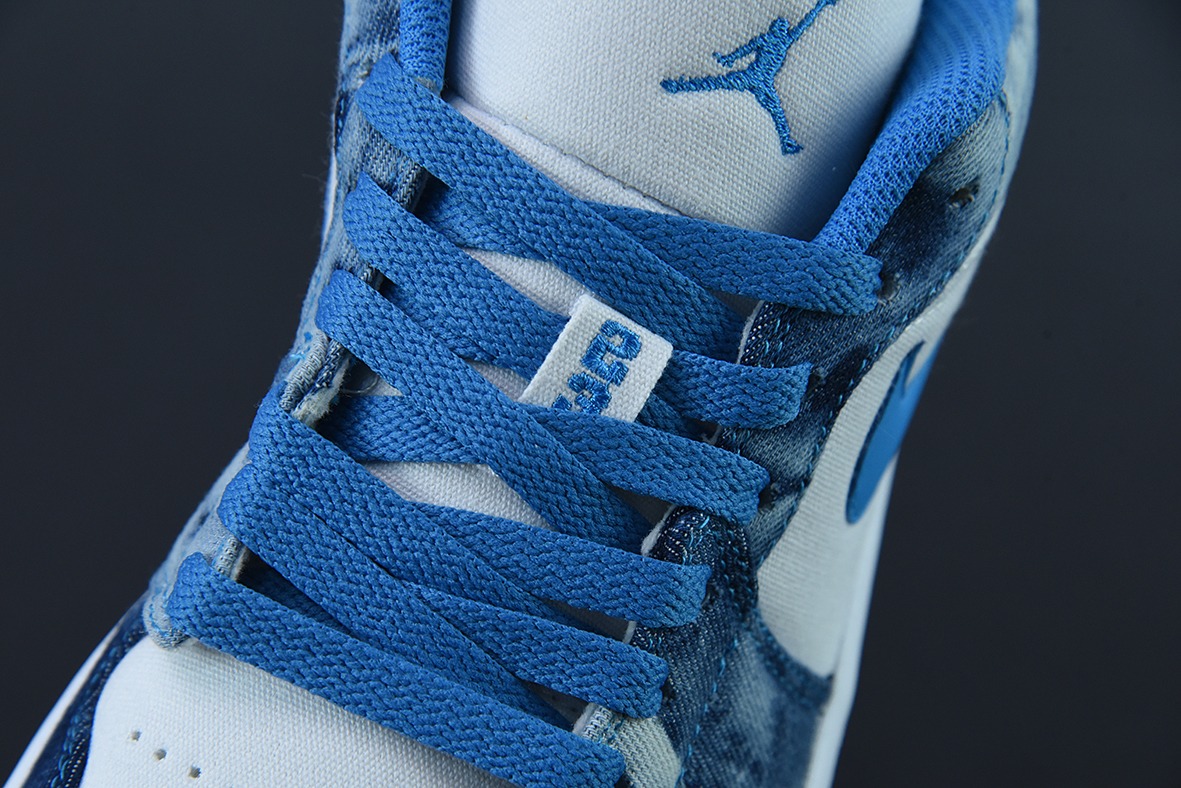 Air Jordan 1 Low 水洗单宁 牛仔蓝 AJ1乔1低帮休闲板鞋 货号:DM8947 100