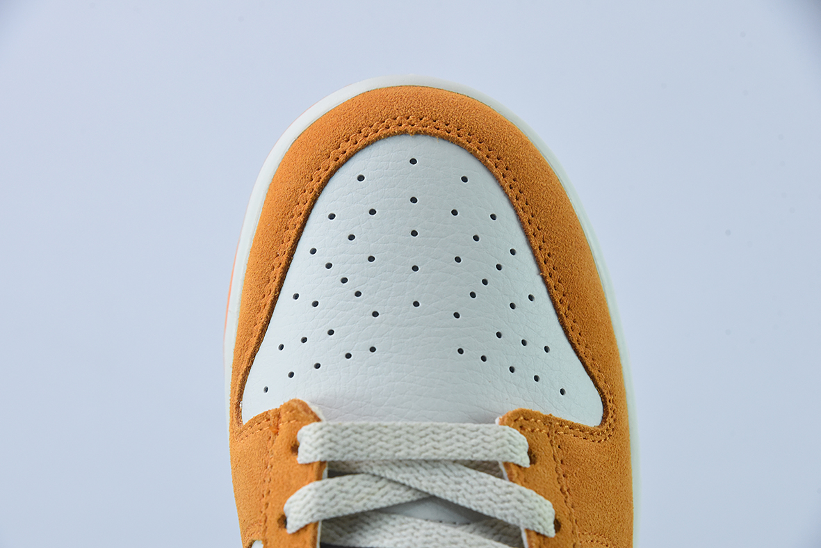 Nike SB Dunk Low “豹纹勾”白橙 运动休闲低帮板鞋 货号:DR0158-800