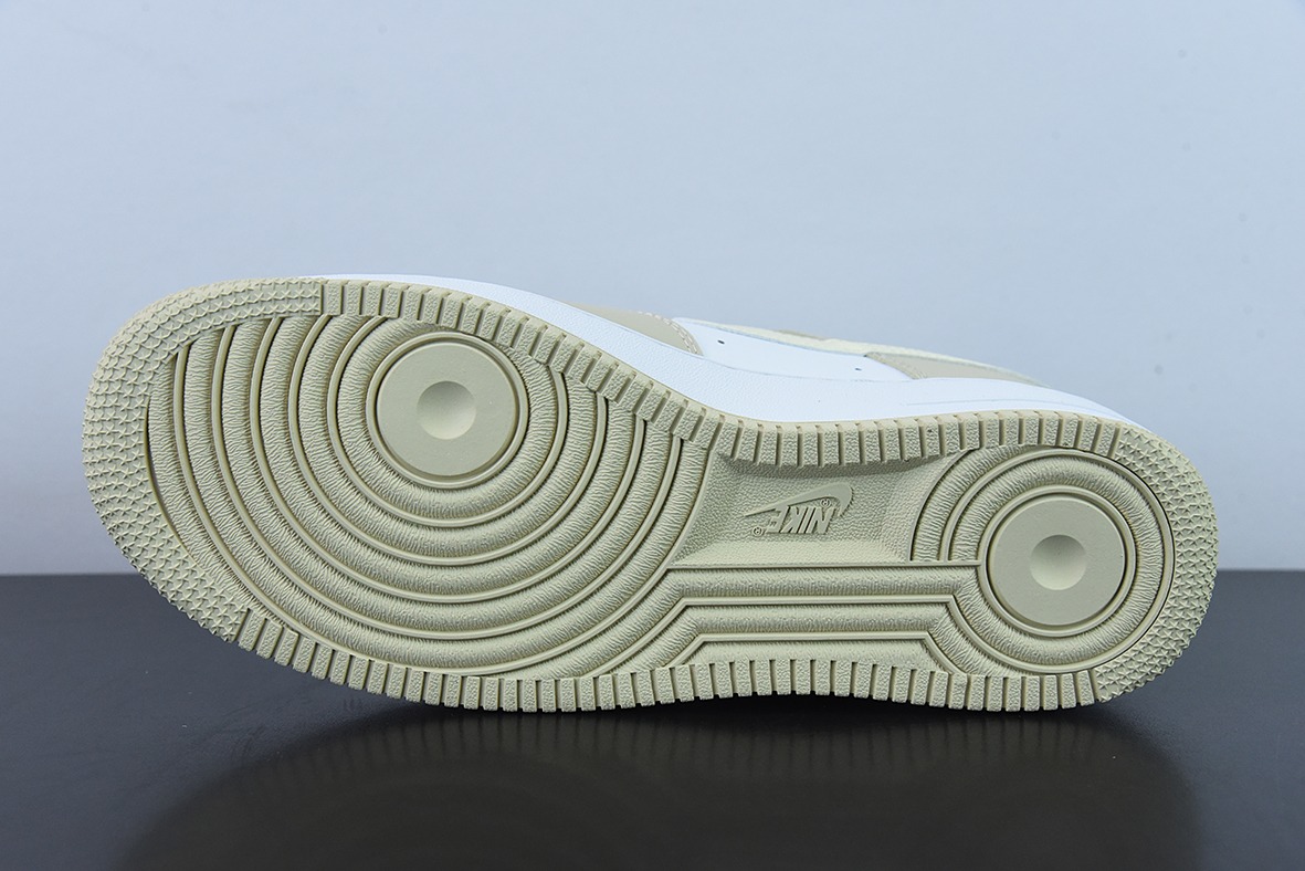 Nk Air Force 1'07 Low 帆布 青黄 小勾 空军一号低帮休闲板鞋货号：DZ2771-211