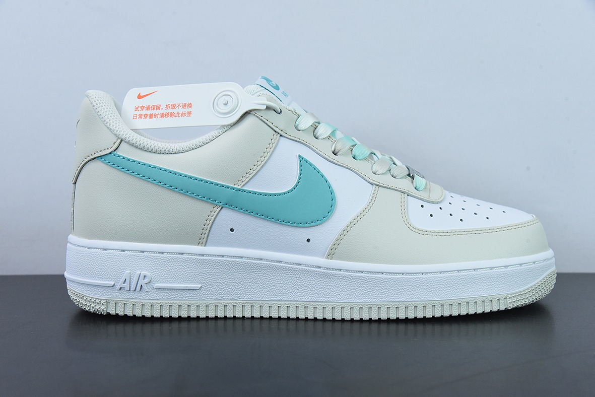 Air Force 1 '07 Low 奶白绿空军一号低帮运动休闲板鞋 货号：LZ6699-555