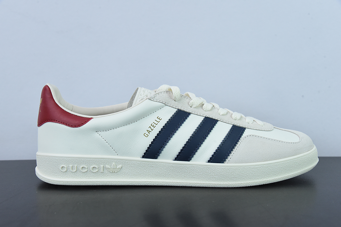 古驰Gucci x 德国运动品牌阿迪达斯Adidas Originals Gazelle"Esquisite Gucci"羚羊系列低帮复古百搭休闲运动板鞋