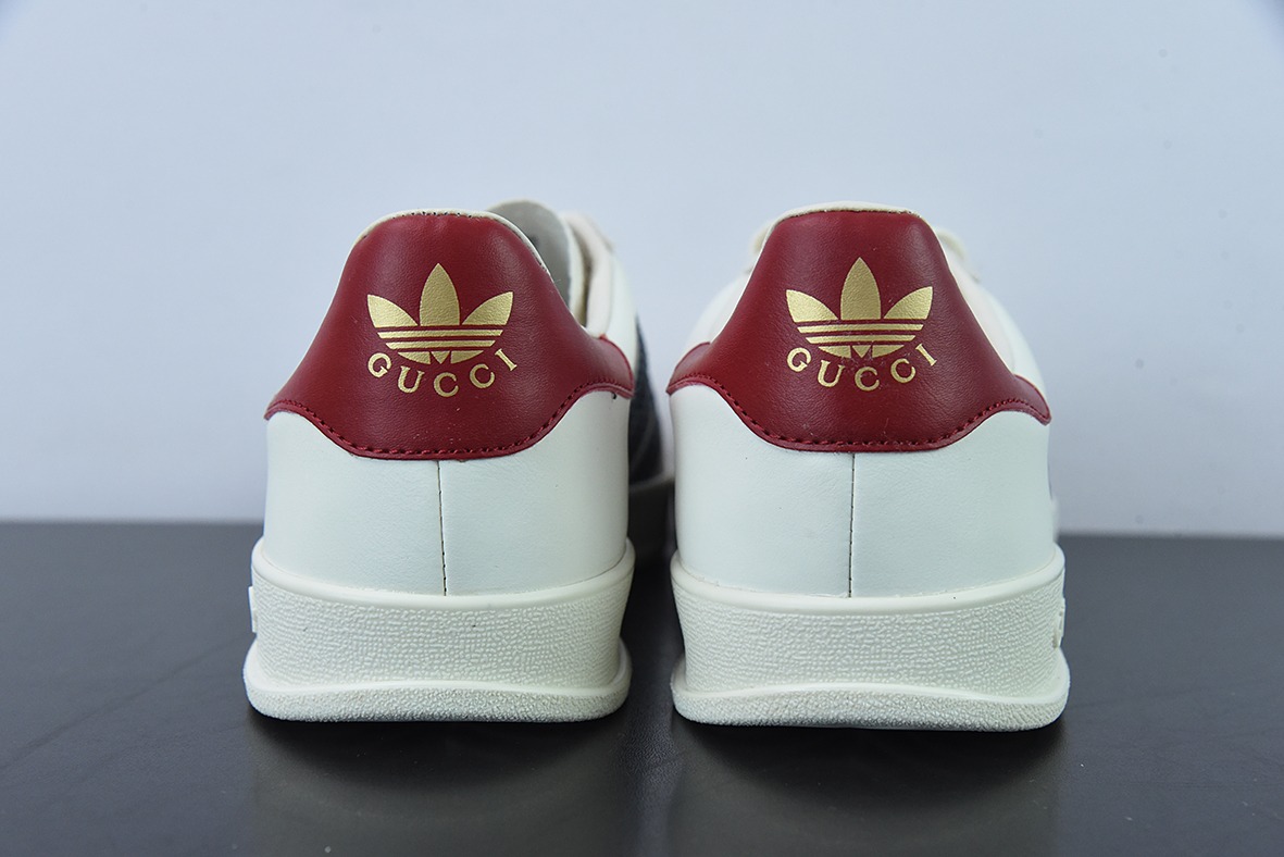 古驰Gucci x 德国运动品牌阿迪达斯Adidas Originals Gazelle"Esquisite Gucci"羚羊系列低帮复古百搭休闲运动板鞋
