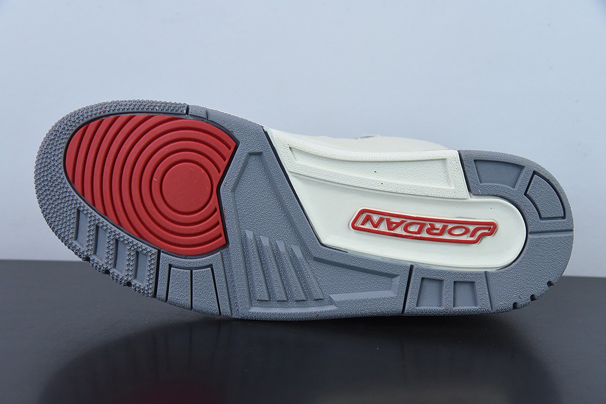 Air Jordan 3 Retro "Muslin" 米白 棉布男子运动鞋 纯原大厂产物货号：DH7139 100