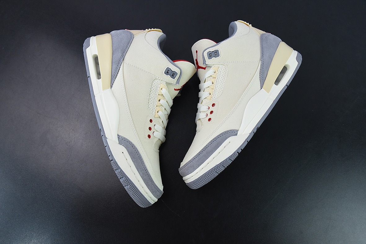 Air Jordan 3 Retro "Muslin" 米白 棉布男子运动鞋 纯原大厂产物货号：DH7139 100