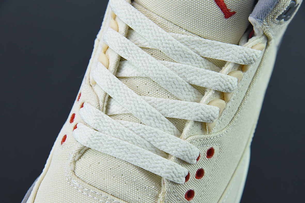Air Jordan 3 Retro "Muslin" 米白 棉布男子运动鞋 纯原大厂产物货号：DH7139 100