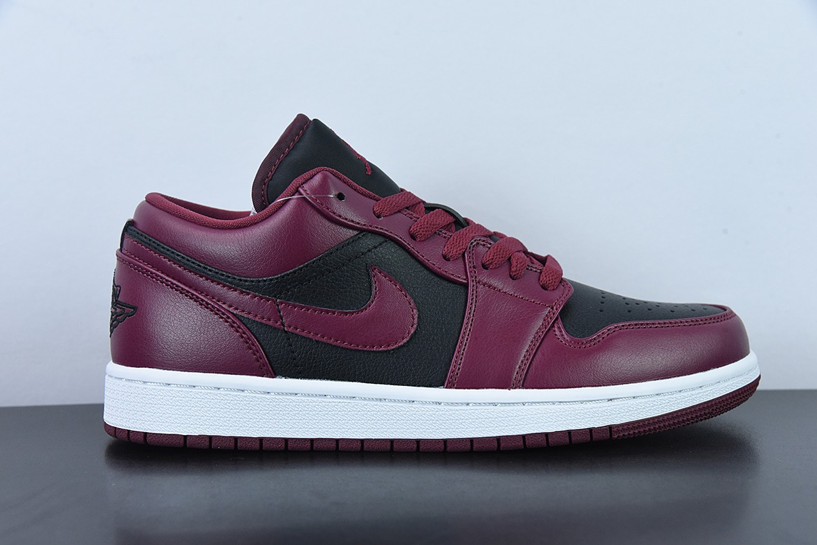 Air Jordan 1 Low AJ1 乔1酒红黑 低帮篮球鞋 货号：DC0774-006
