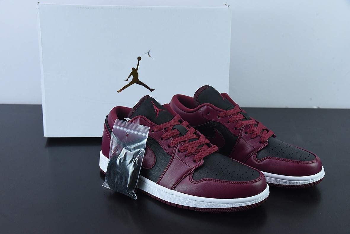 Air Jordan 1 Low AJ1 乔1酒红黑 低帮篮球鞋 货号：DC0774-006