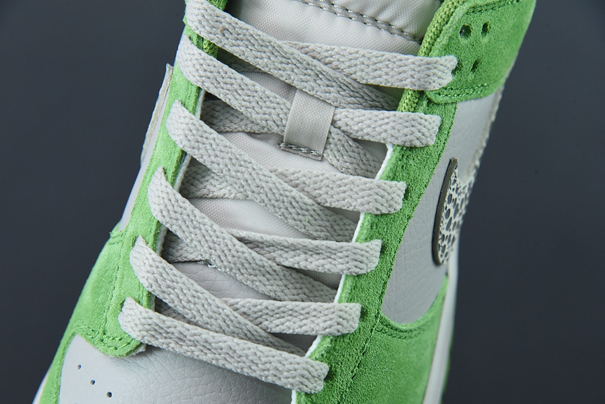 NK SB Dunk Low “豹纹勾”白绿 货号:DR0156-300 运动休闲低帮板鞋货号:DR0156-300