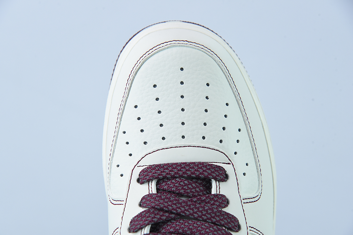 Undefeated x Nike Air Force 1 Low 酒红色 空军一号低帮货号：UN3699-022