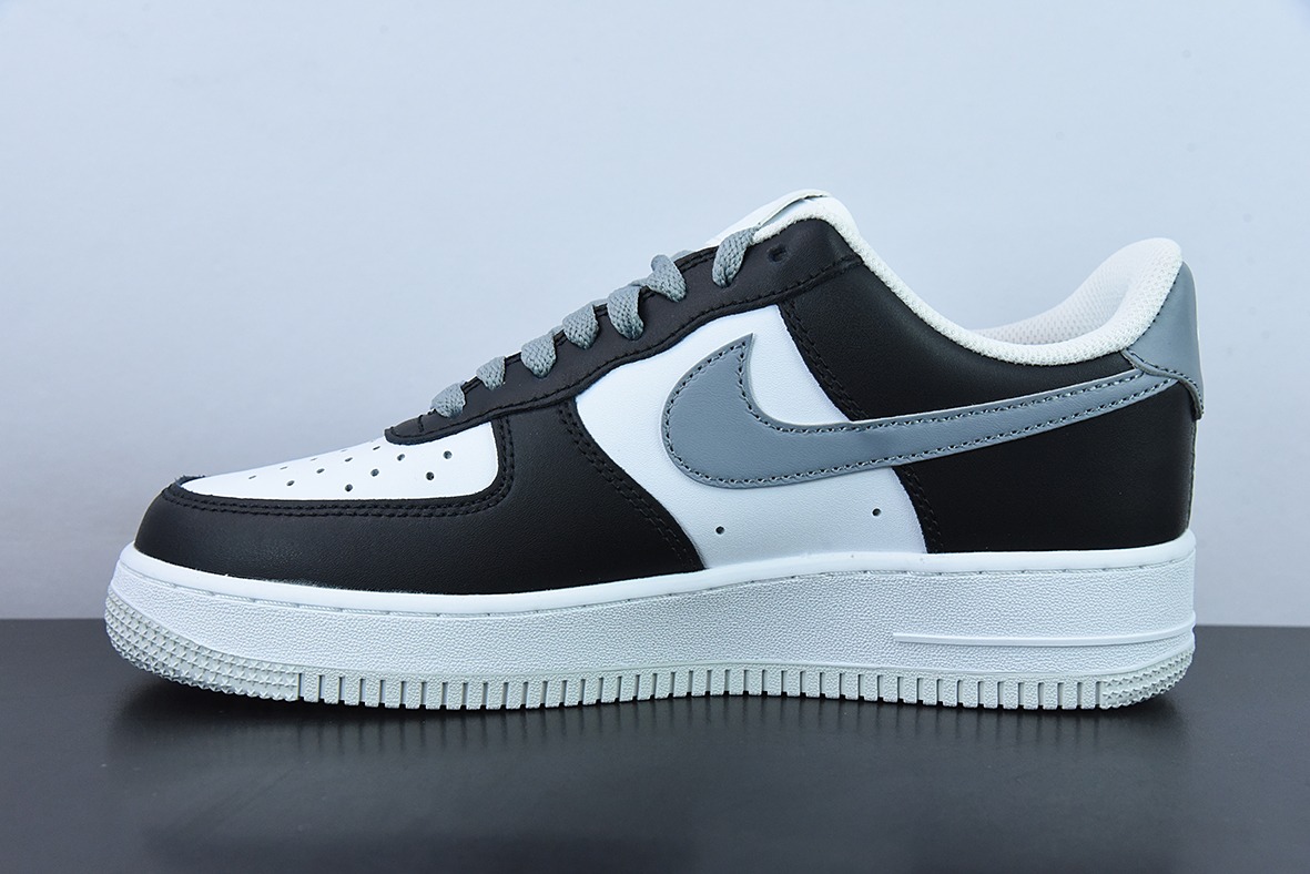 NK Air Force 1 空军一号低帮运动休闲板鞋黑白灰勾 货号 FD9065-100