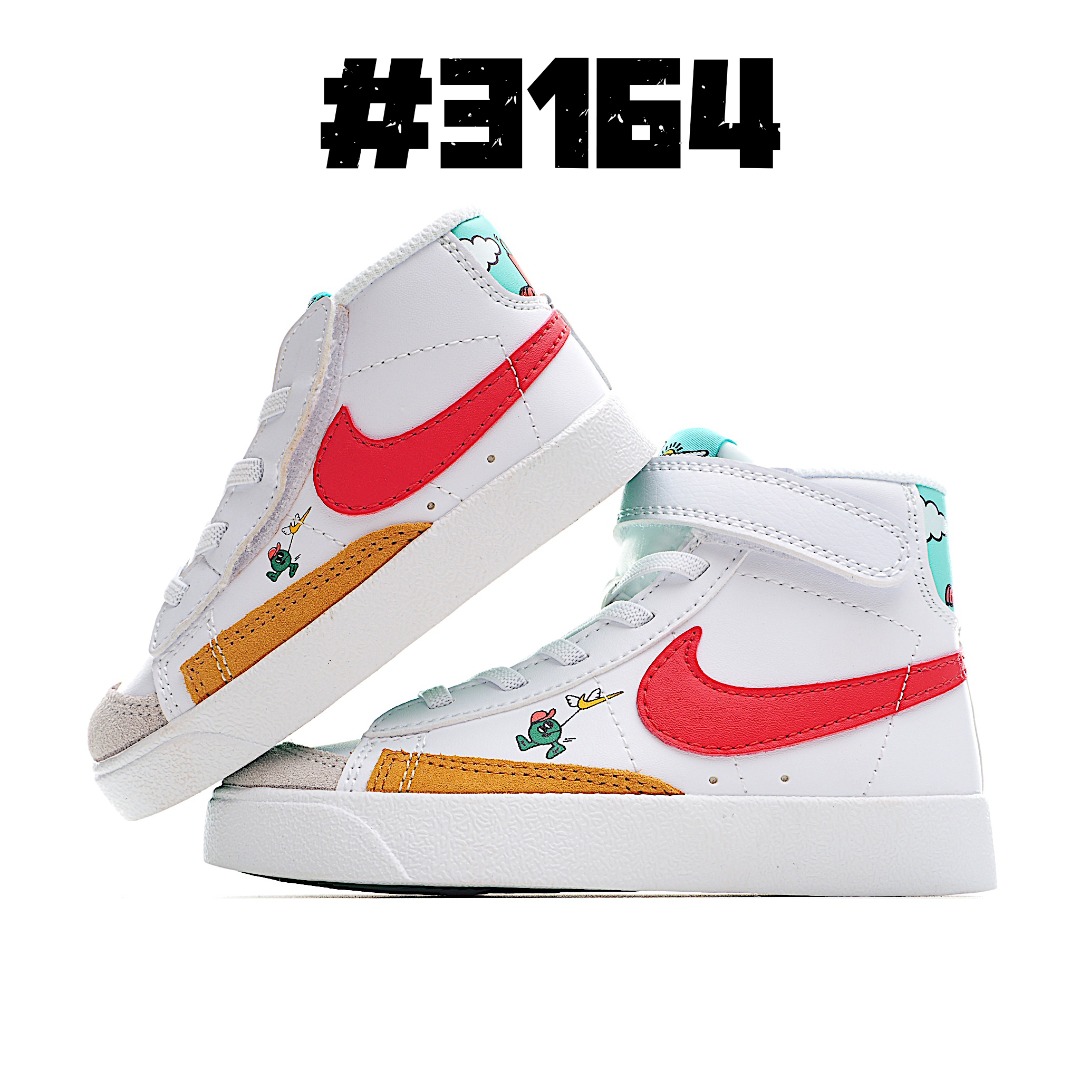 图片[6]-Nike Blazer Mid ′77开拓者高帮童鞋 22-27小童(侧开魔术贴)，28-37.5大童(松紧带+魔术贴)。 尺码：22-37.5-选品中心