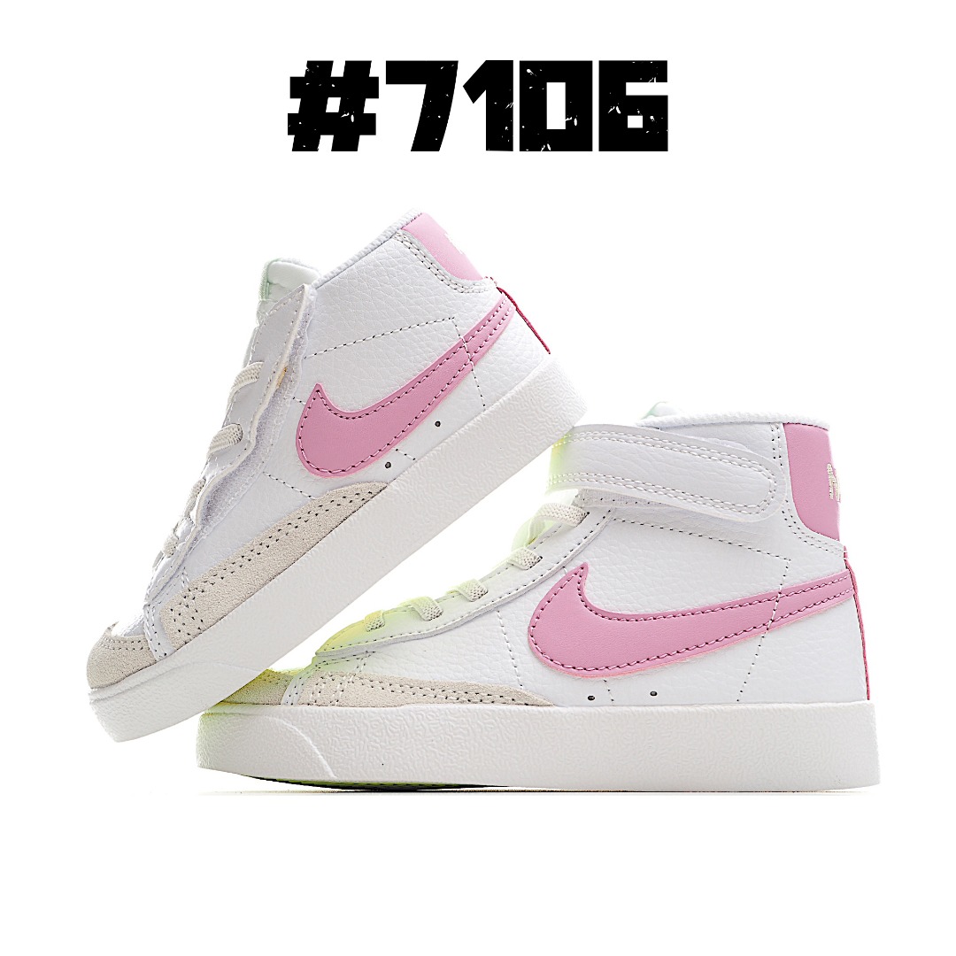 图片[5]-Nike Blazer Mid ′77开拓者高帮童鞋 22-27小童(侧开魔术贴)，28-37.5大童(松紧带+魔术贴)。 尺码：22-37.5-选品中心