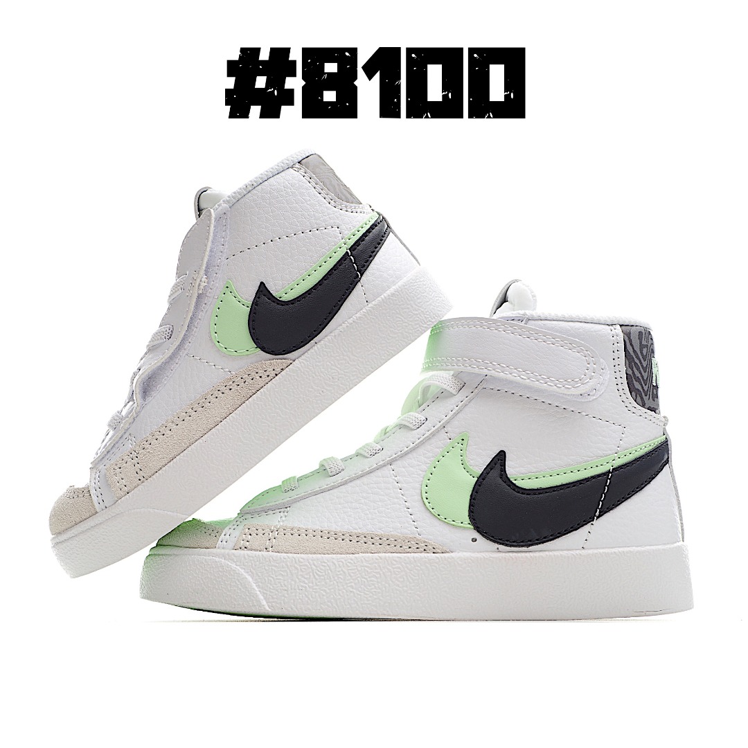 图片[6]-Nike Blazer Mid ′77开拓者高帮童鞋 22-27小童(侧开魔术贴)，28-37.5大童(松紧带+魔术贴)。 尺码：22-37.5-选品中心