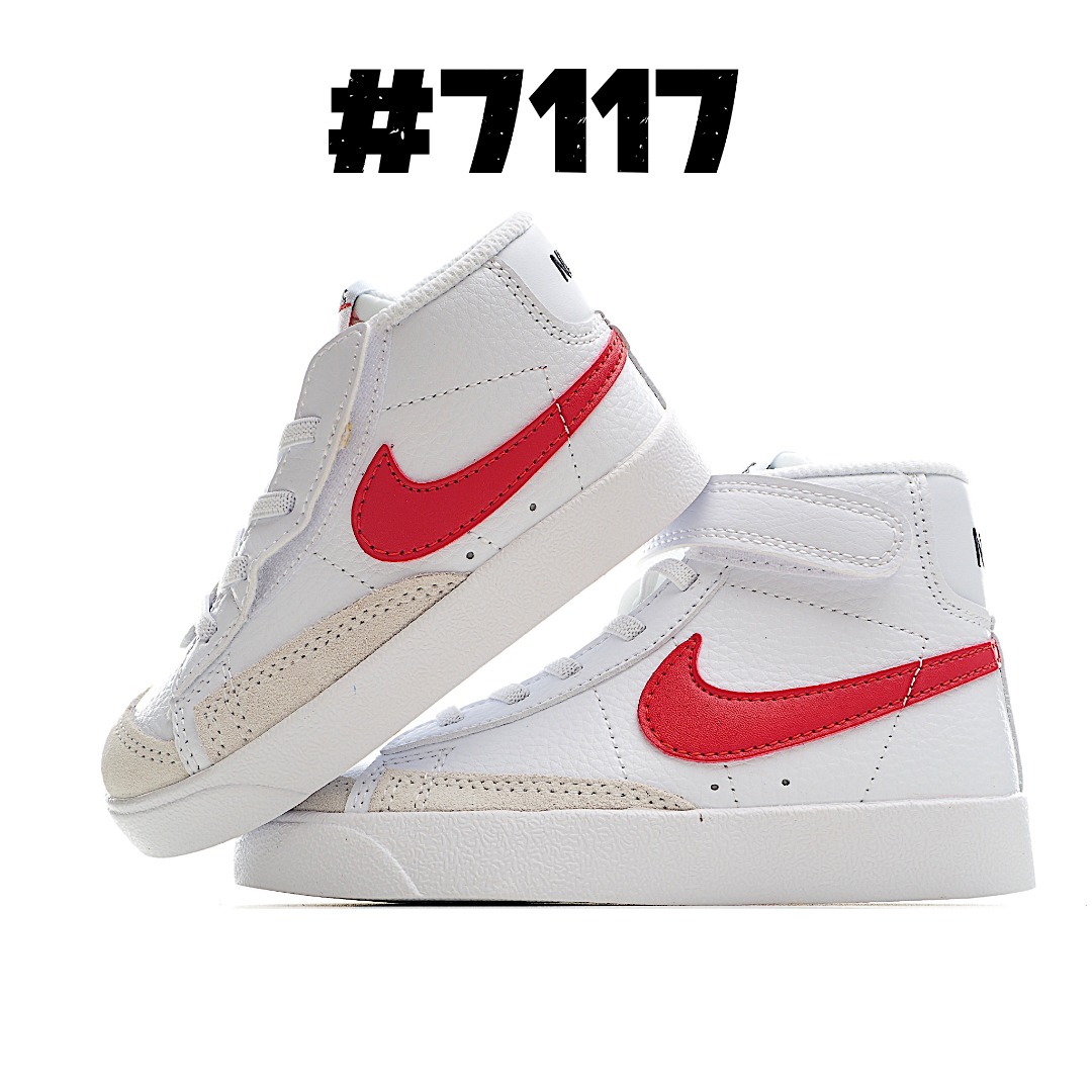 图片[7]-Nike Blazer Mid ′77开拓者高帮童鞋 22-27小童(侧开魔术贴)，28-37.5大童(松紧带+魔术贴)。 尺码：22-37.5-选品中心