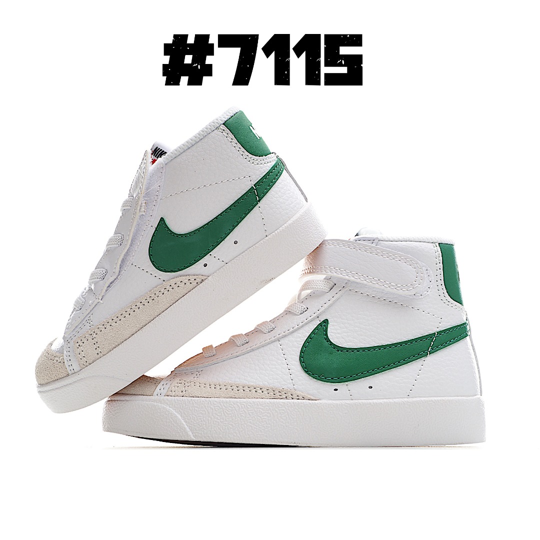 图片[4]-Nike Blazer Mid ′77开拓者高帮童鞋 22-27小童(侧开魔术贴)，28-37.5大童(松紧带+魔术贴)。 尺码：22-37.5-选品中心