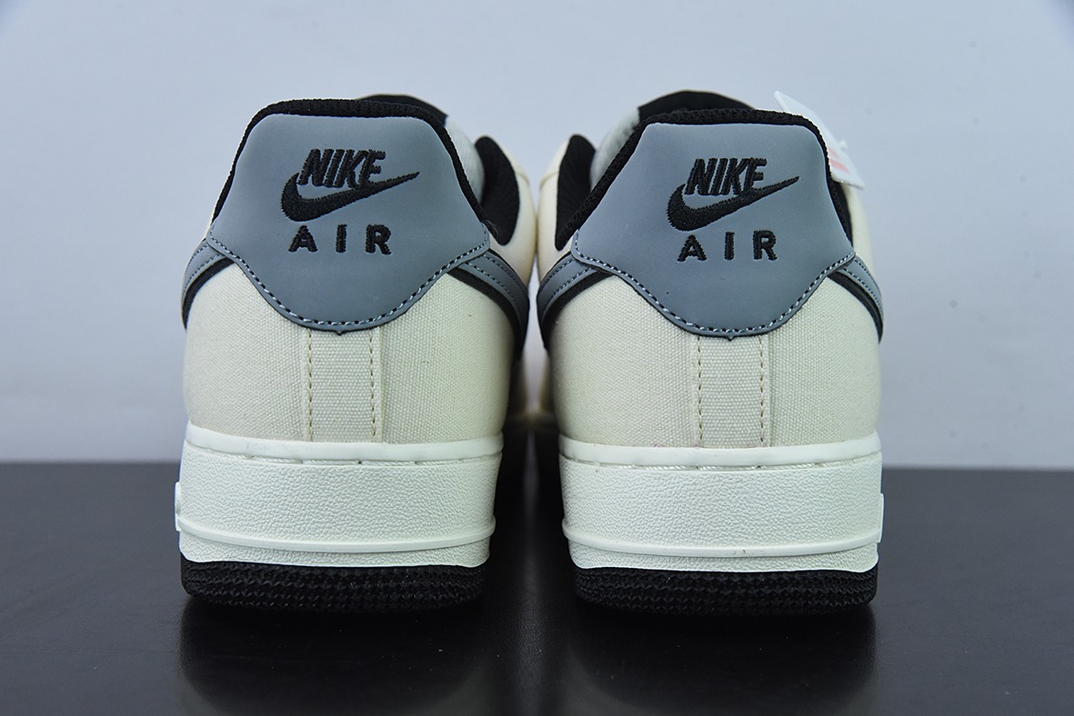 Air Force 1’07 Low QS"Milk White/Fog Blue"空军一号“ 拼接帆布奶白雾蓝”低帮休闲板鞋 货号DG2296-020