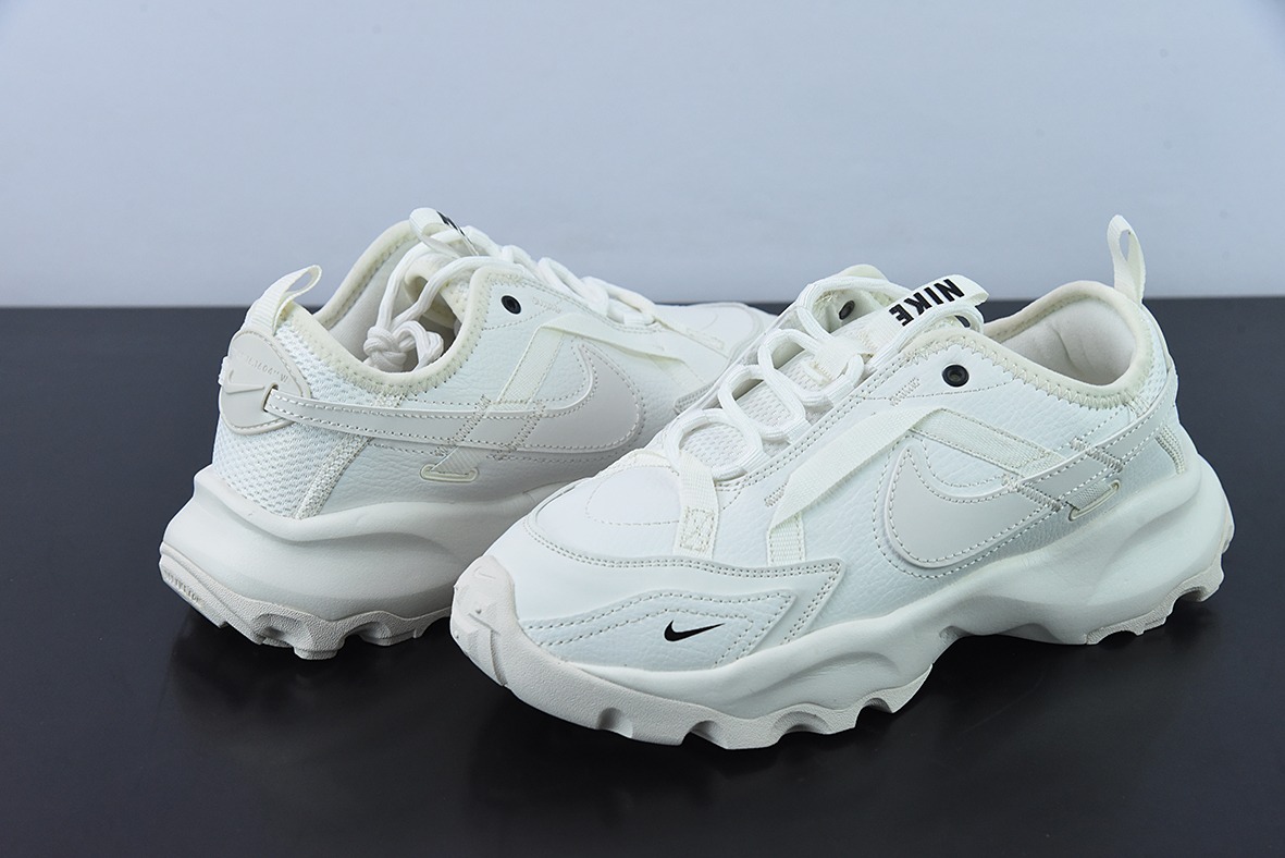 Nike TC 7900"White/Black"复古老爹百搭休闲慢跑鞋米白 奶油 DR7851-100