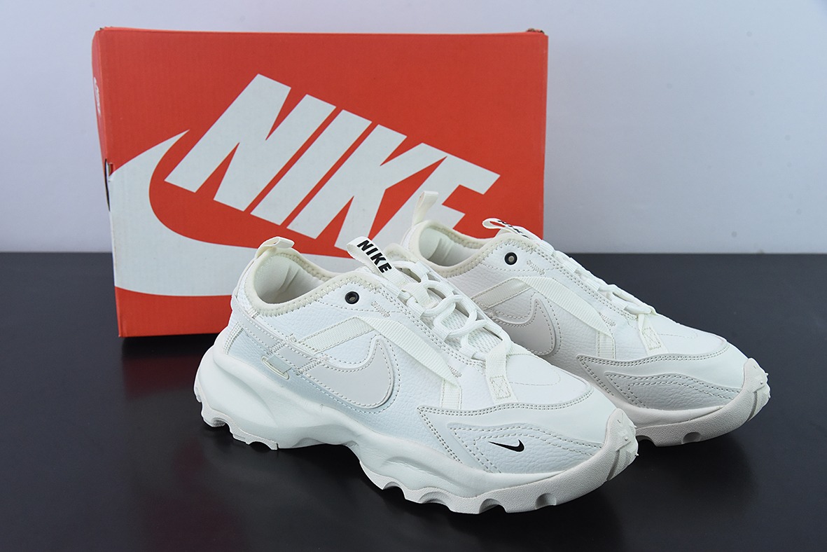 Nike TC 7900"White/Black"复古老爹百搭休闲慢跑鞋米白 奶油 DR7851-100