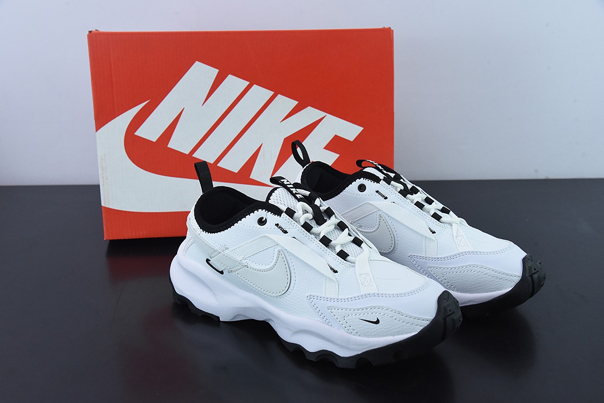 Nike TC 7900"White/Black"复古老爹百搭休闲慢跑鞋“皮革白黑”DR7851-100