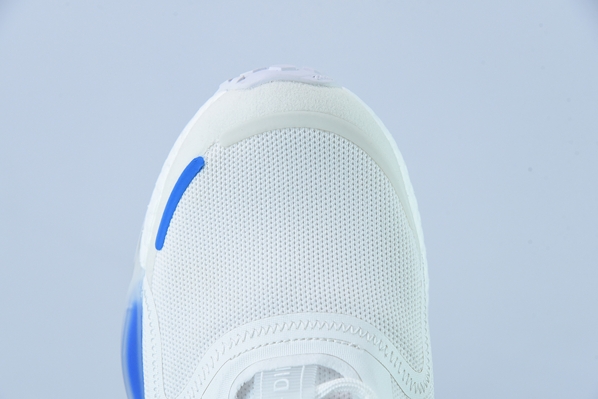 阿迪达斯Adidas NMD_V3 Boost"OG White"飞织系列低帮爆米花缓震百搭休闲运动跑步鞋“针织白宝蓝红”GX3379
