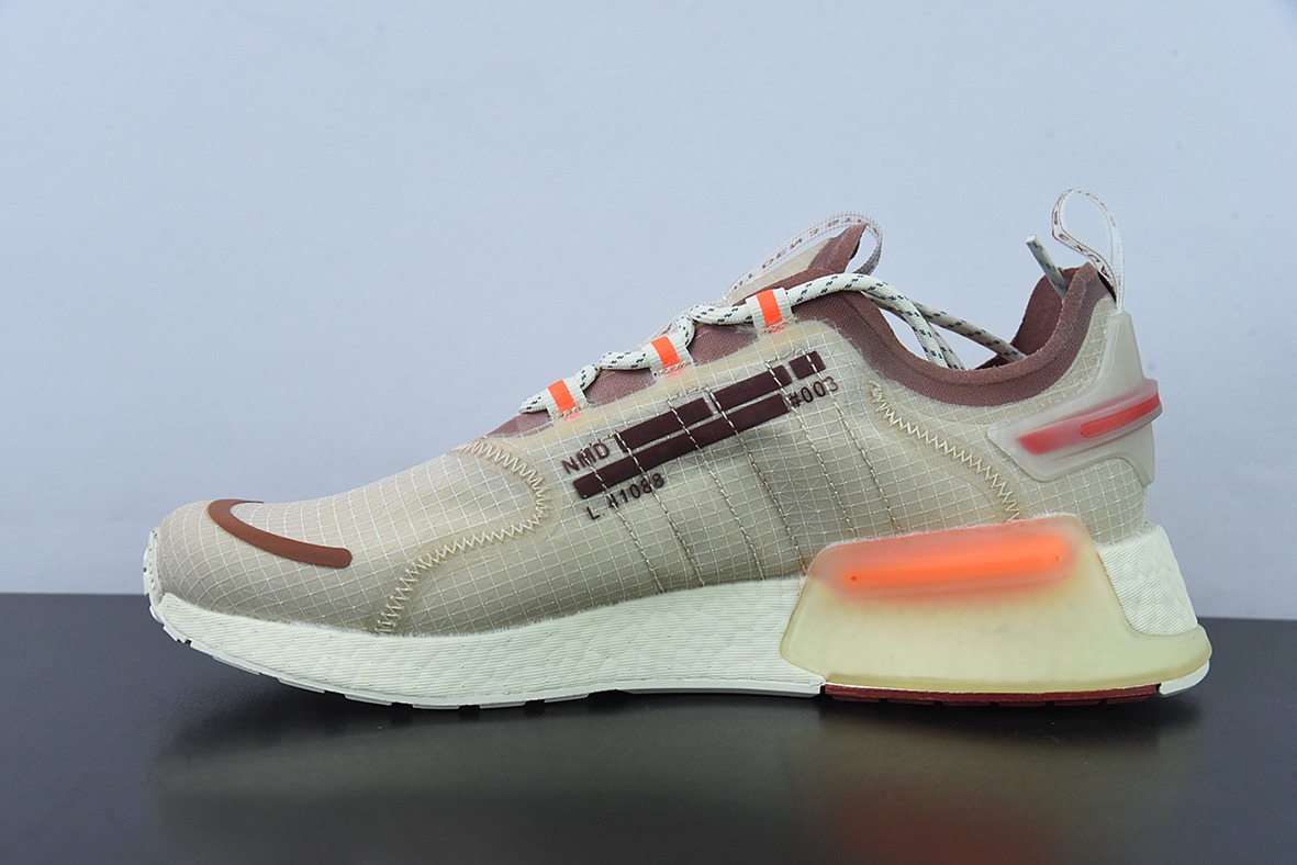 阿迪达斯Adidas NMD_V3 Boost"OG White"飞织系列低帮爆米花缓震百搭休闲运动跑步鞋“GW3057